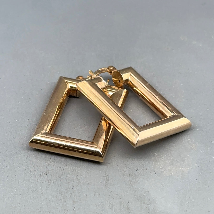 9ct Yellow Gold Hoop Earrings