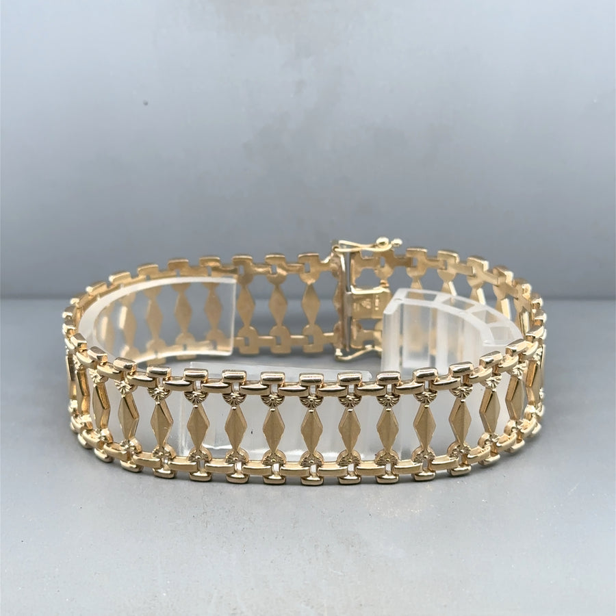 9ct Yellow Gold Fancy Bracelet