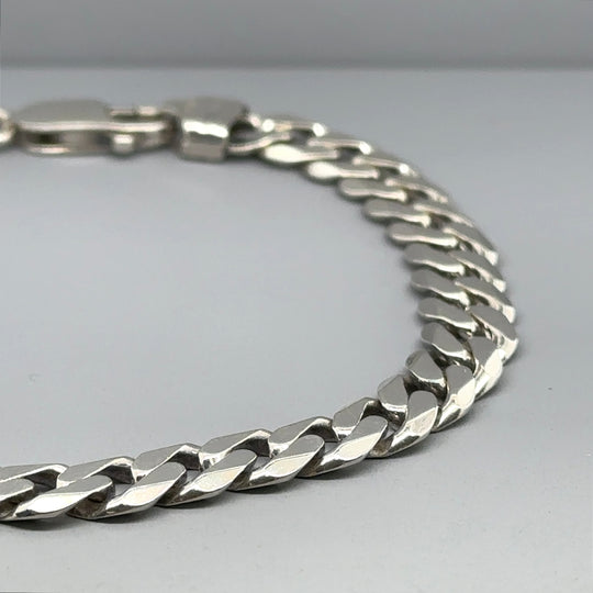 Sterling Silver Curb Bracelet