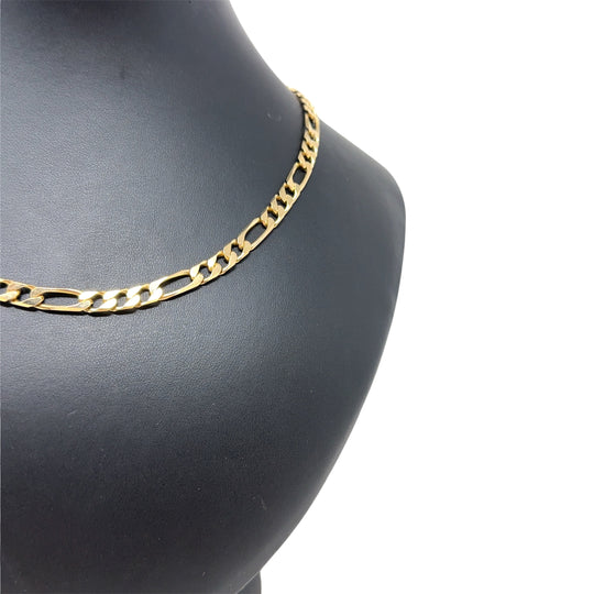 9ct Yellow Gold Figaro Chain (19")