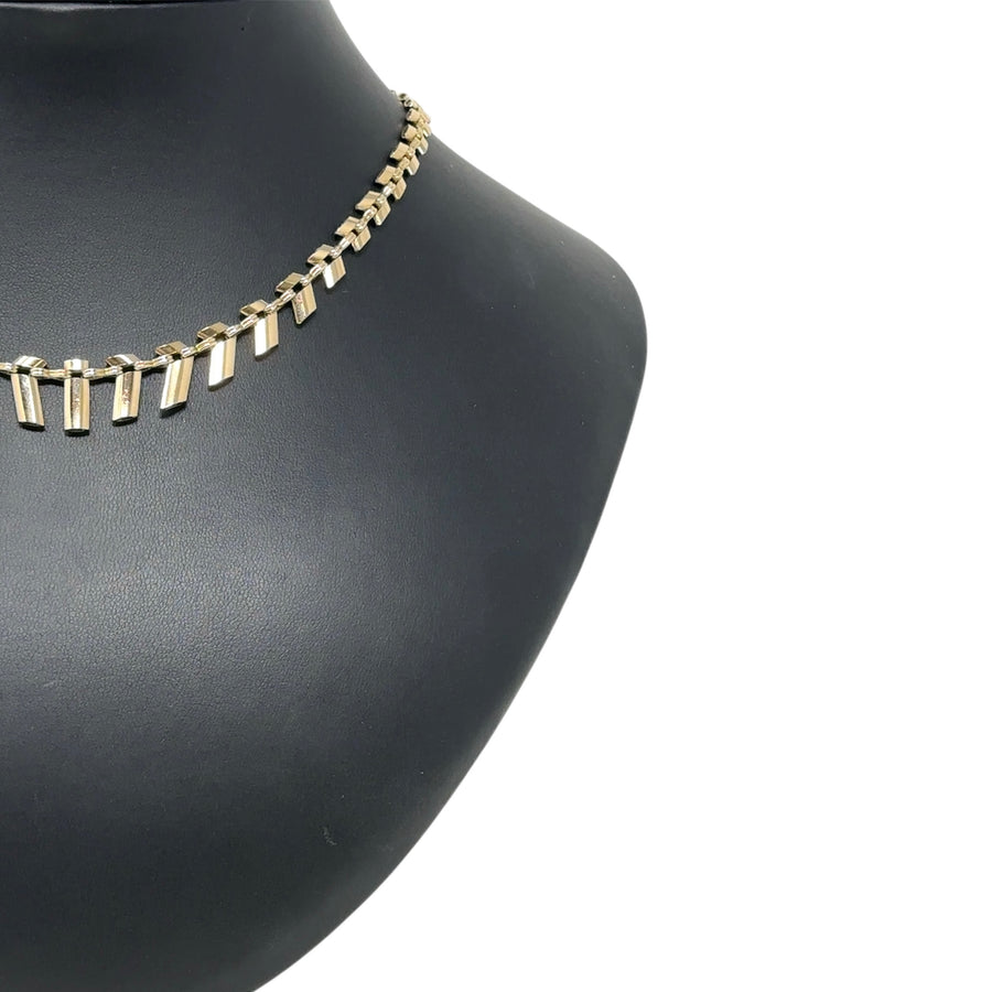 9ct Yellow Graduated Link Chain (15")