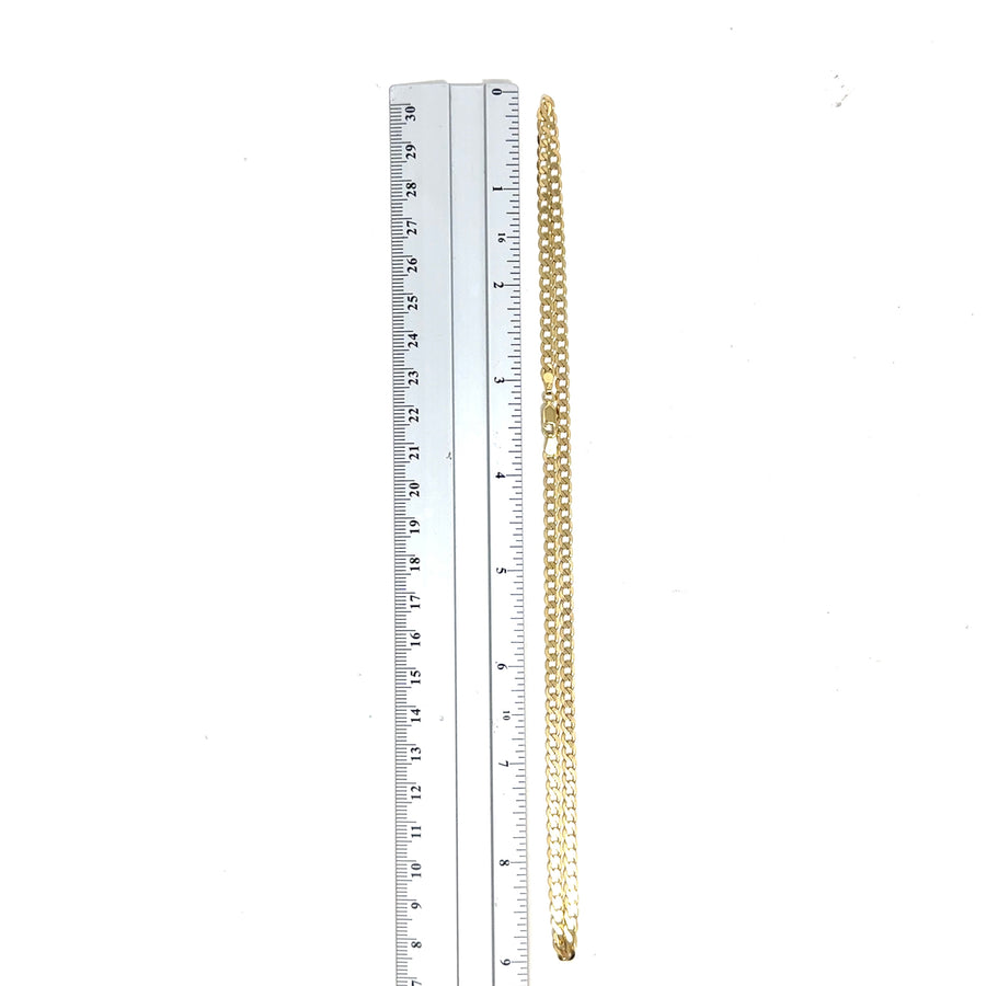 9ct Yellow Gold Curb Chain (18")