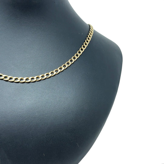 9ct Yellow Gold Curb Chain (19")