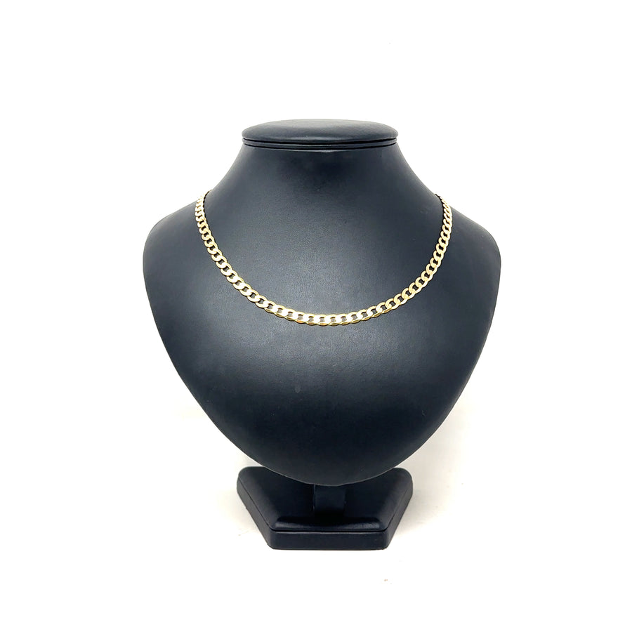 9ct Yellow Gold Curb Chain (21")