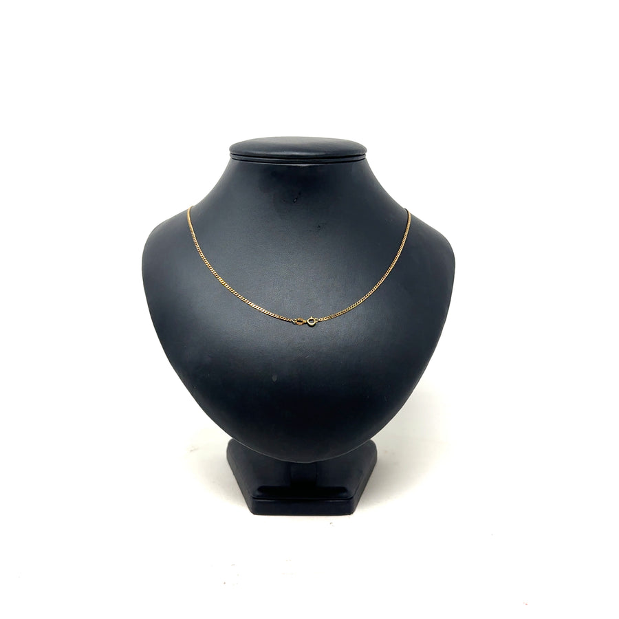 9ct Yellow Gold Double Curb Chain (18")