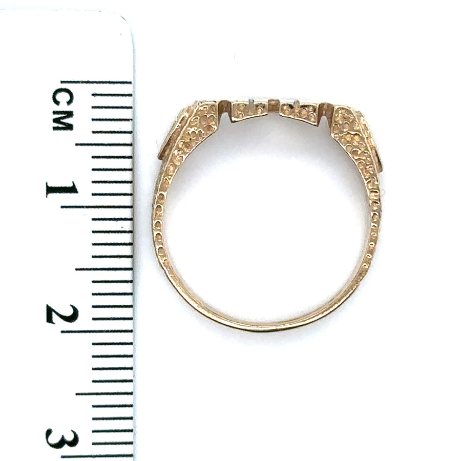9ct Yellow Gold Mum Ring - Size L
