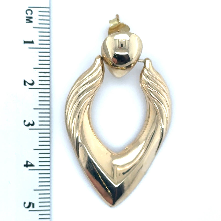 9ct Yellow Gold Fancy Drop Earrings