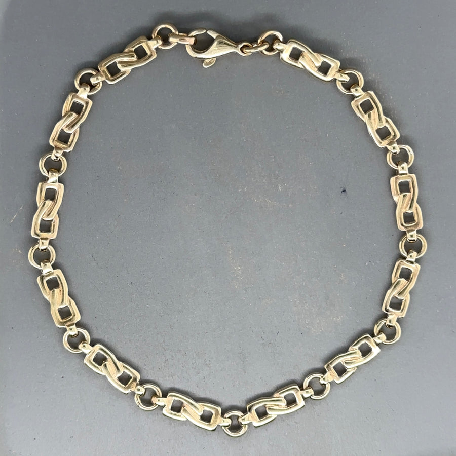 9ct Yellow Gold Fancy Link Bracelet