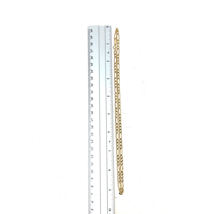 9ct Yellow Gold Figaro Chain (18")