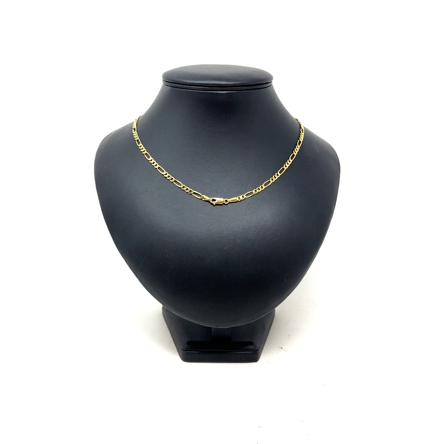 9ct Yellow Gold Figaro Chain (18")