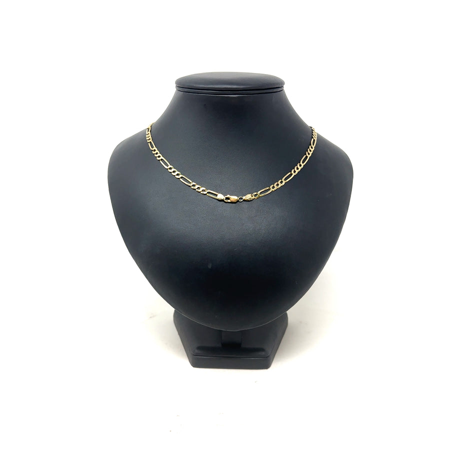 9ct Yellow Gold Figaro Chain (22")