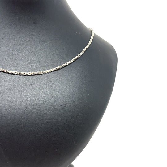 Sterling Silver Cable Link Chain (24")