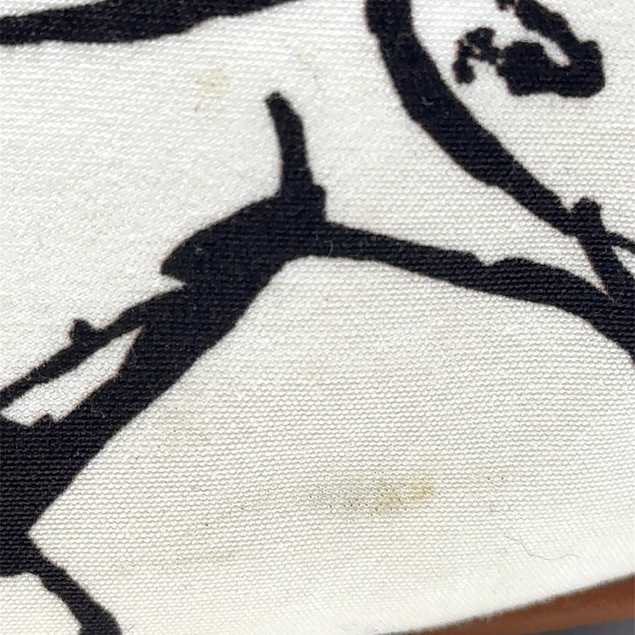 Pre-Owned Canvas Black and White Horse Print Hermes Tote Bag