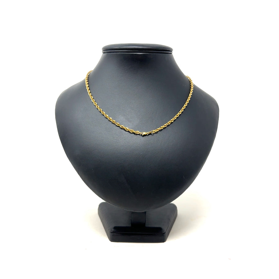 9ct Yellow Gold Fancy Link Chain (18")