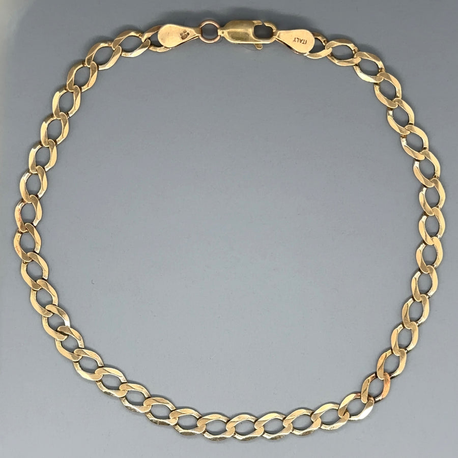 9ct Yellow Gold Curb Bracelet
