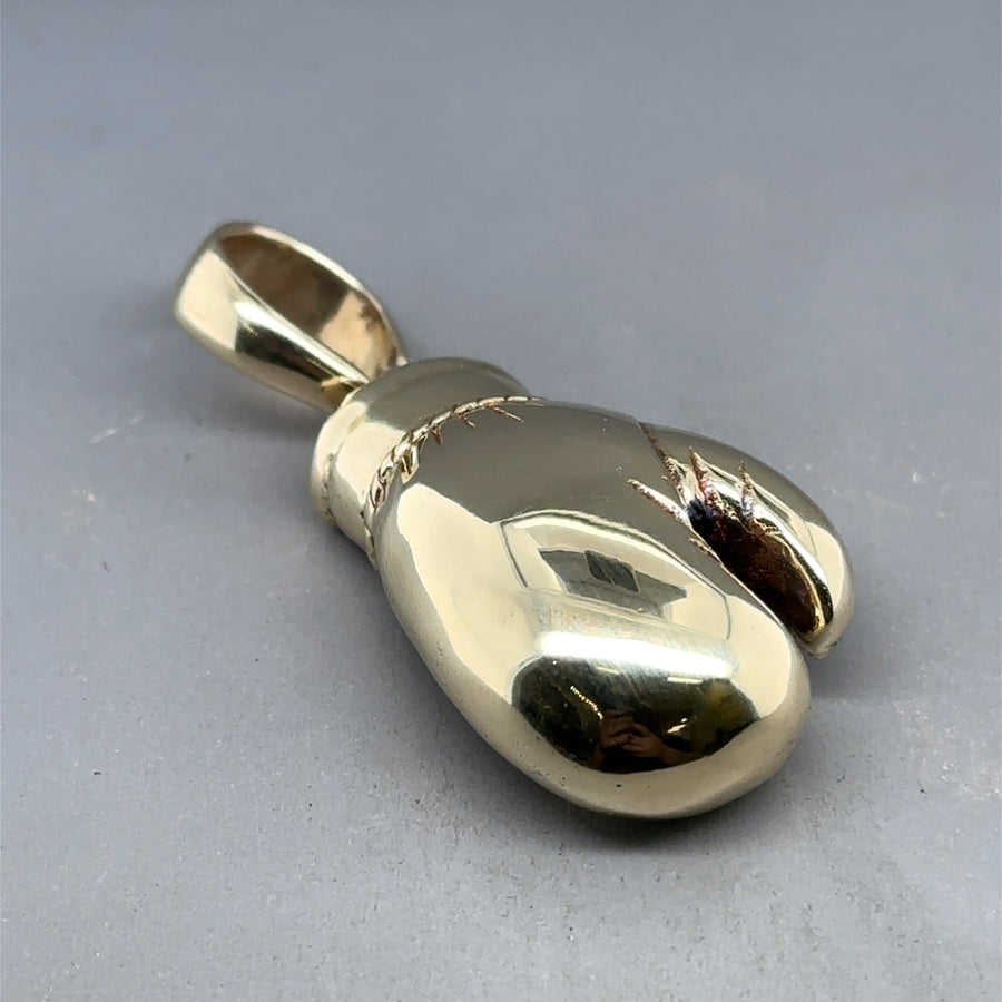 9ct Yellow Gold Large Boxing Glove Pendant