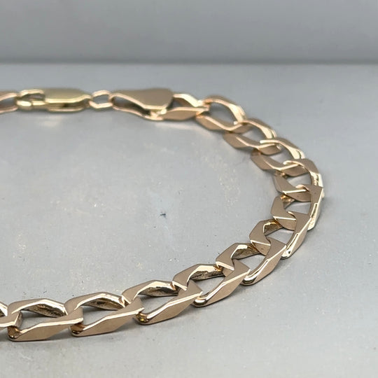 9ct Yellow Gold Curb Bracelet