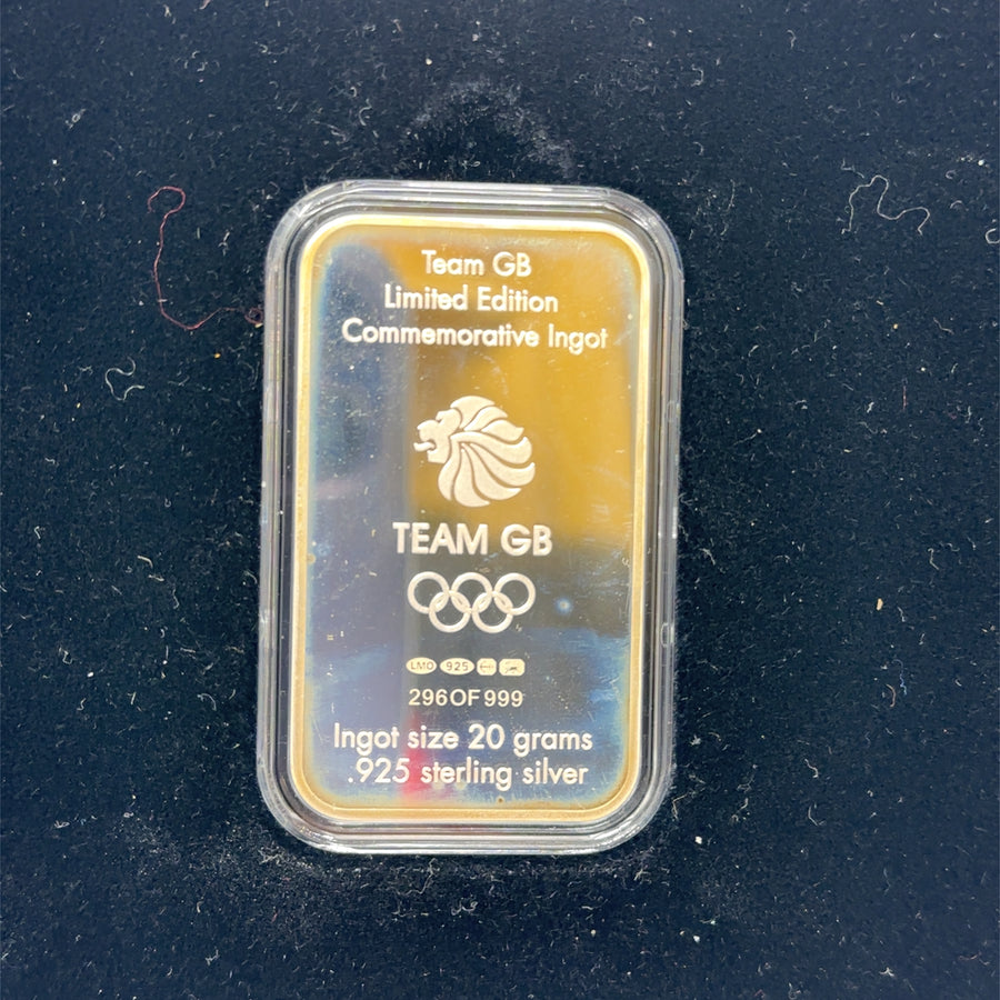 Limited Edition Sterling Silver Team GB and Paralympics Commemorative Ingots Set