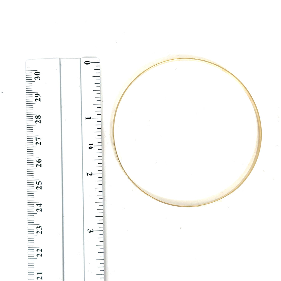 9ct Yellow Gold Patterned Bangle