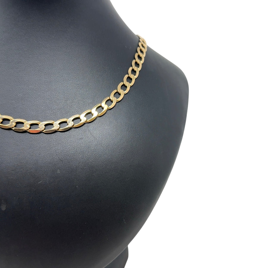 9ct Yellow Gold Curb Chain (21")