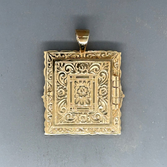 9ct Yellow Gold Square Picture Locket