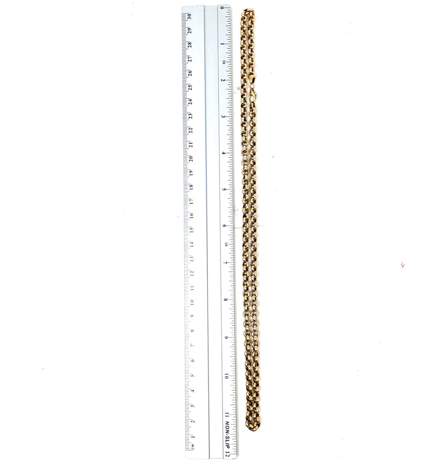 9ct Yellow Gold Belcher Chain (22")