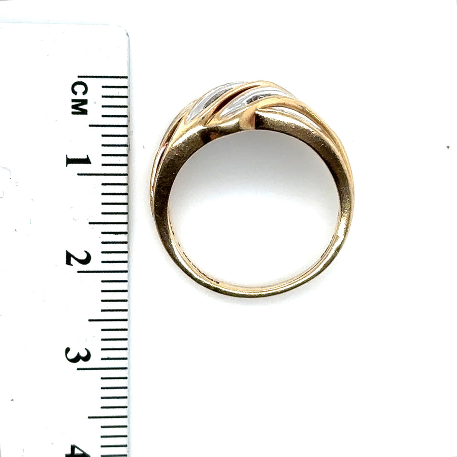 14ct Yellow Gold Diamond Set Ring (c. 0.85ct) - Size N