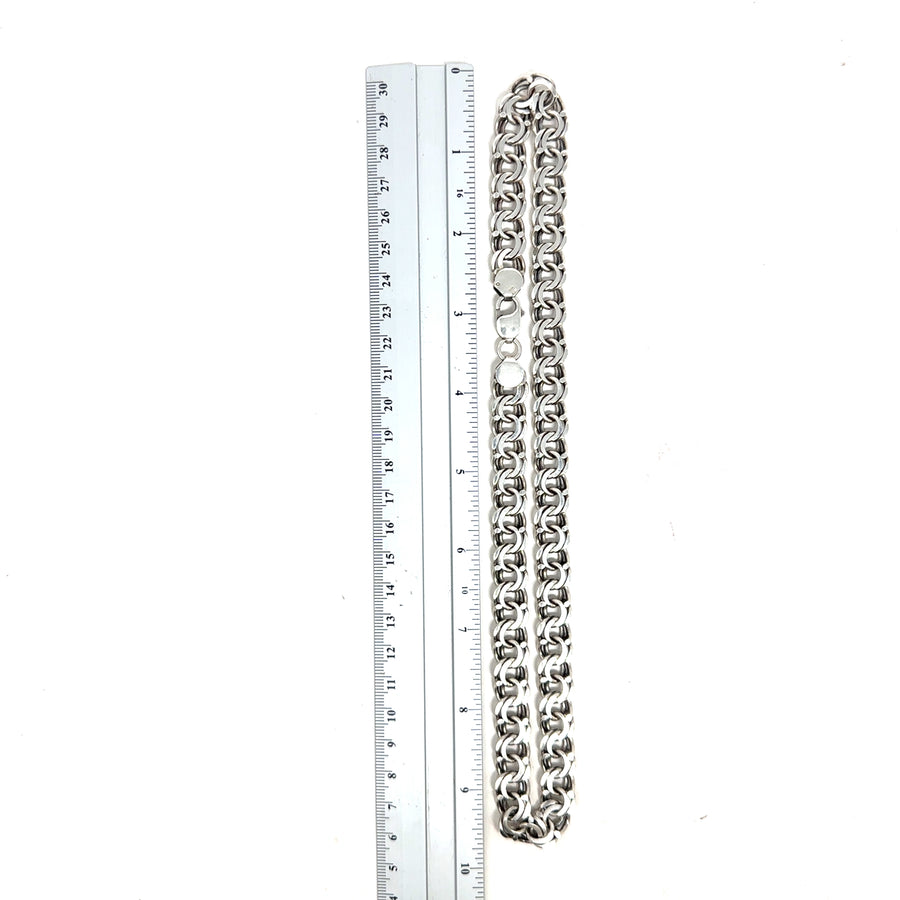 Sterling Silver Fancy Link Chain (20")