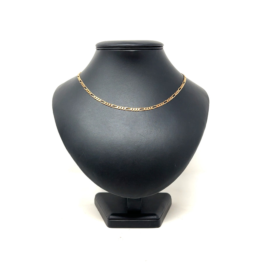 9ct Yellow Gold Figaro Chain (18")