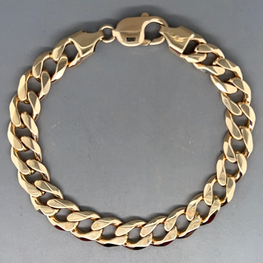 9ct Yellow Gold Curb Bracelet