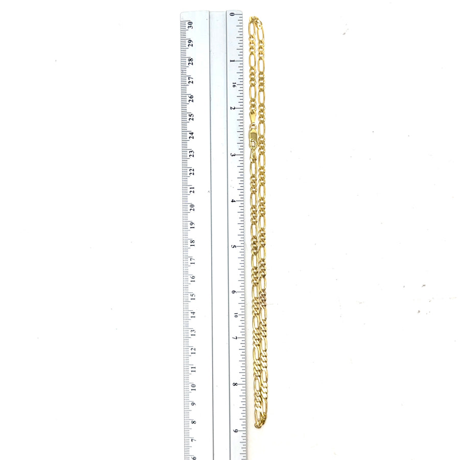 9ct Yellow Gold Figaro Chain (18")