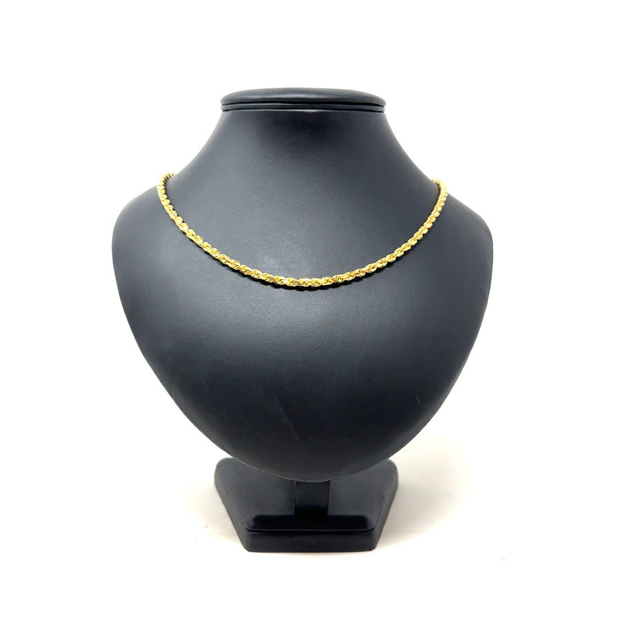 9ct Yellow Gold Twist Chain (22")
