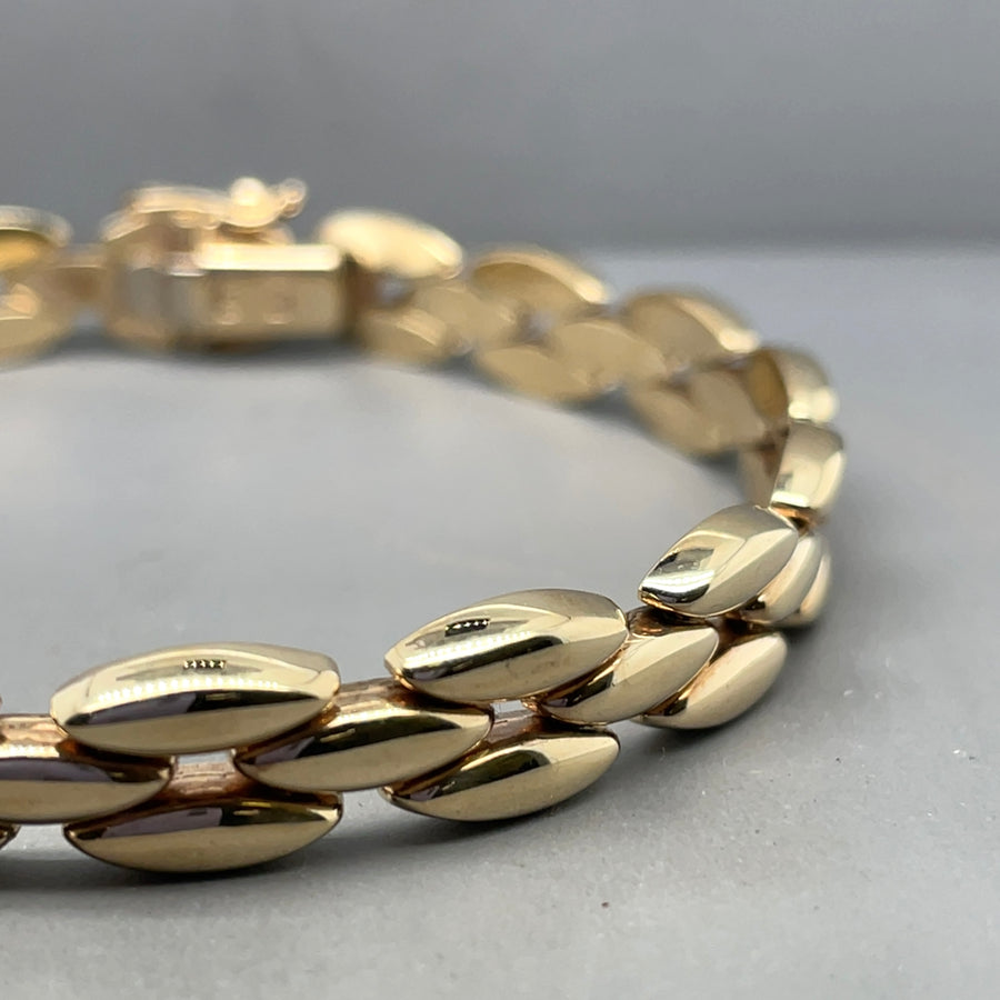 9ct Yellow Gold Fancy Link Bracelet