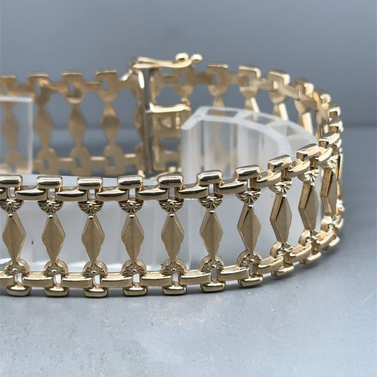 9ct Yellow Gold Fancy Bracelet