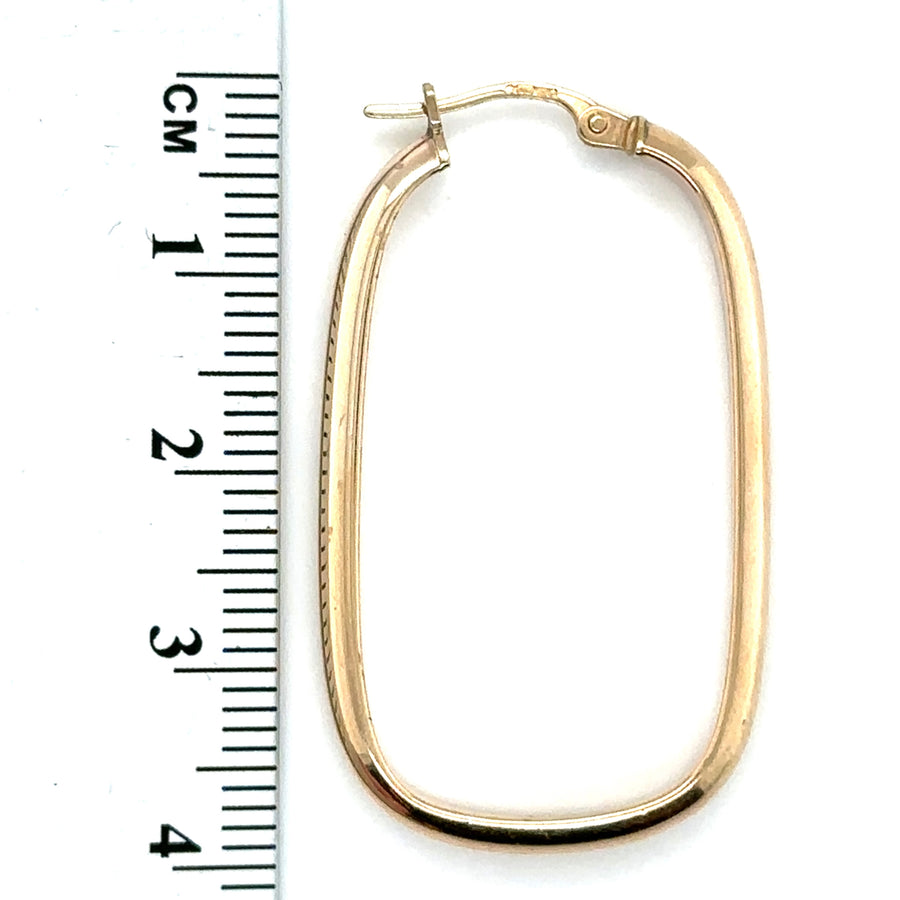 9ct Yellow Gold Hoop Earrings