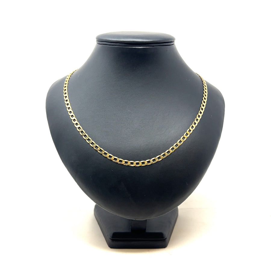 9ct Yellow Gold Curb Chain (21")