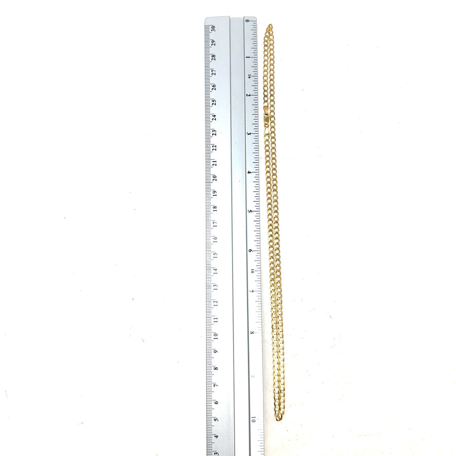 9ct Yellow Gold Curb Chain (20")