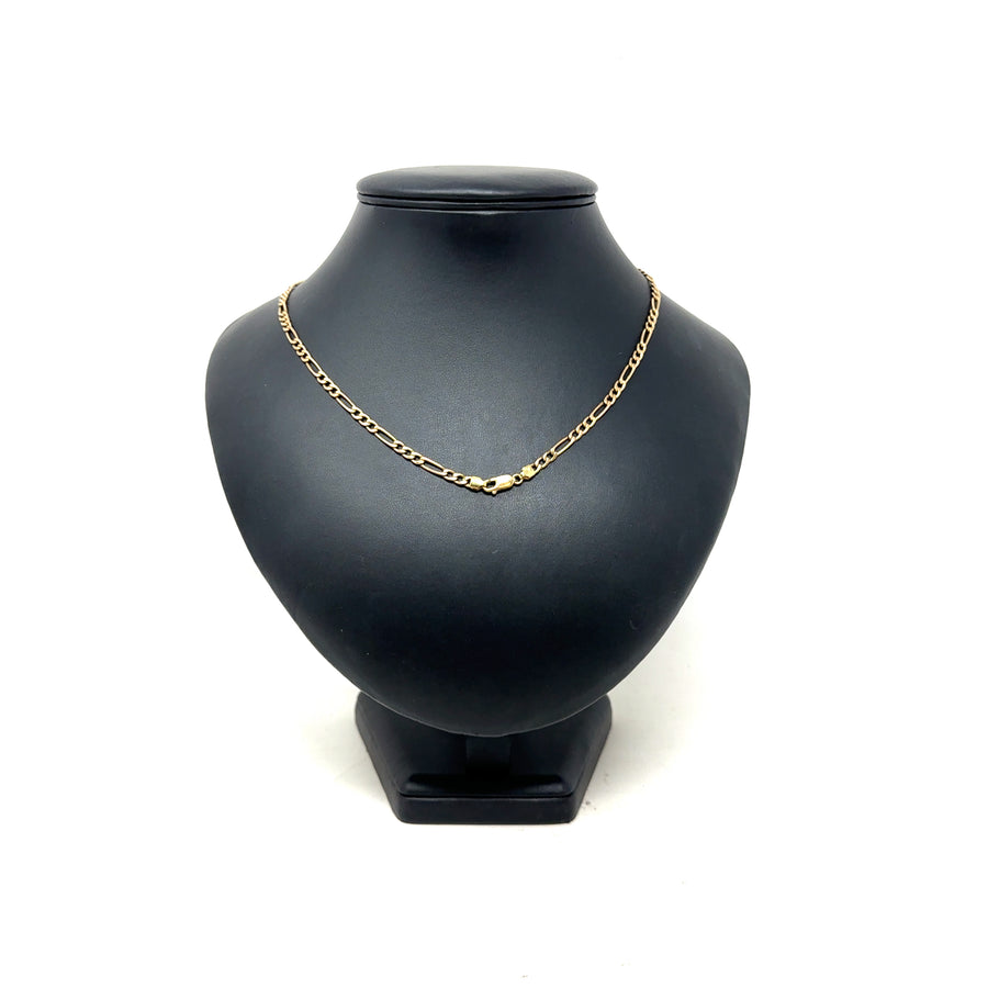 9ct Yellow Gold Figaro Chain (18")
