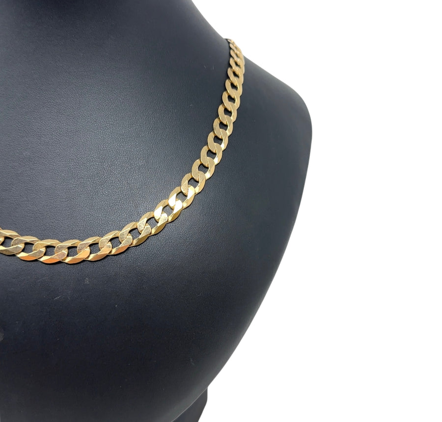 9ct Yellow Gold Curb Chain (24")