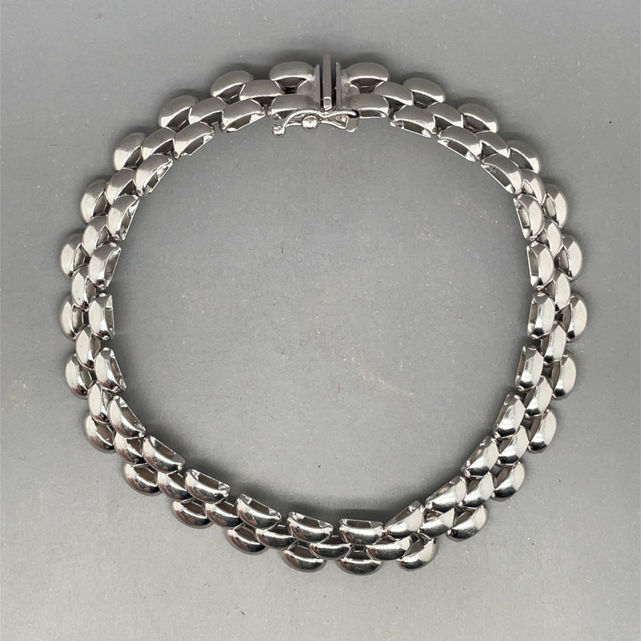 9ct White Gold Fancy Bracelet