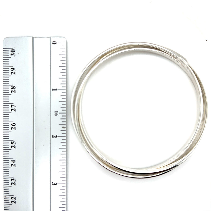 Sterling Silver Triple Bangle