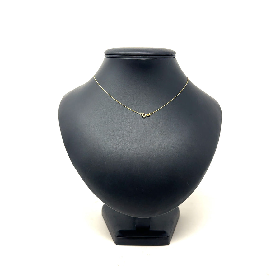 9ct Yellow Gold Single Stone Lab Grown Diamond Pendant and Fine Chain (c. 1.00ct) (18”) NEW!