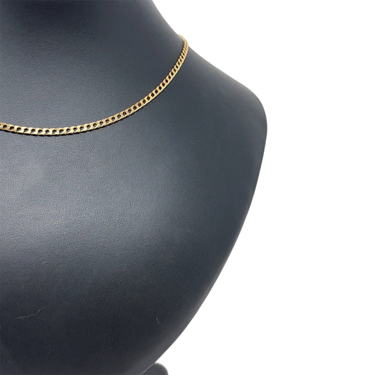 9ct Yellow Gold Curb Chain (16")