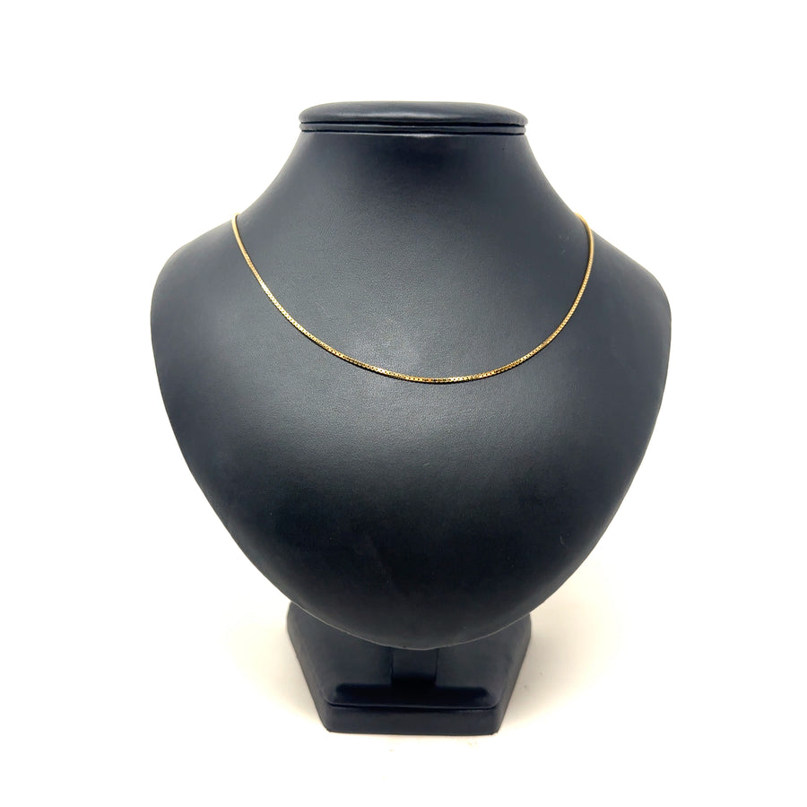 9ct Yellow Gold Box Chain (24")