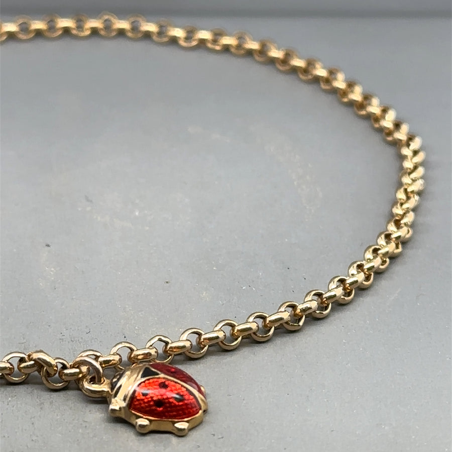 9ct Yellow Gold Belcher Anklet