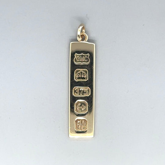 9ct Yellow Gold Ingot Pendant