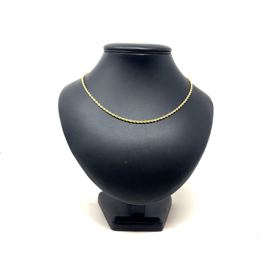 9ct Yellow Gold Twist Chain (36")