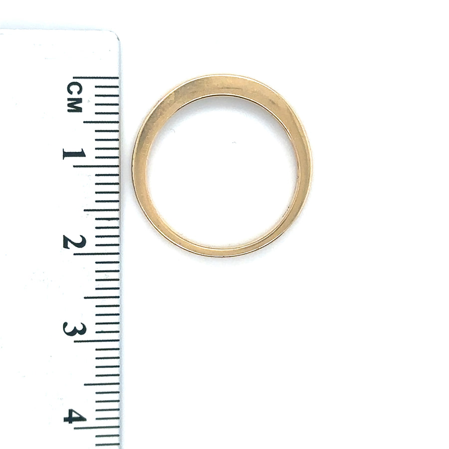 18ct Yellow Gold Diamond Half Eternity Ring (c. 0.20 - 0.22ct) - Size N