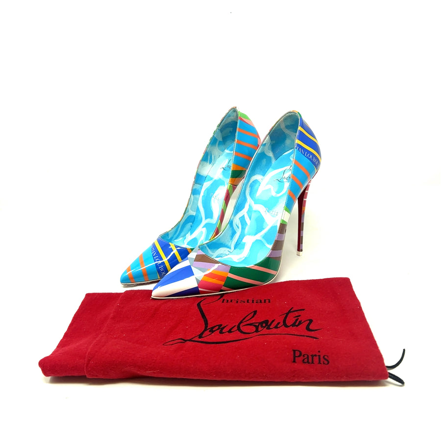 Pre-Owned Christian Louboutin So Kate Multi Colour Heels - UK Size 6 1/2 (EU 40)