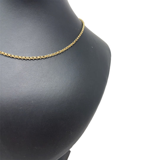 9ct Yellow Gold Fine Belcher Chain (19")
